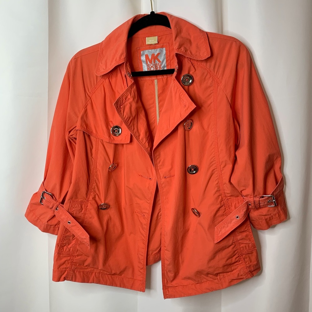 - GUC MICHAEL KORS ORANGE JACKET SIZE SMALL